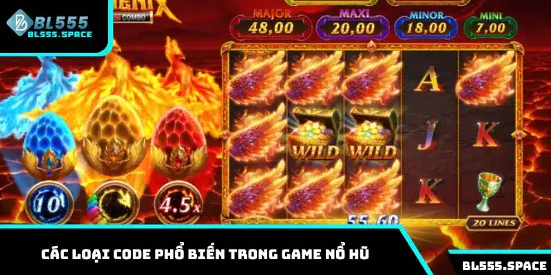 Khám phá các loại code phổ biến trong game nổ hũ